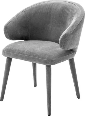 Produktbild von Casa Padrino Designer Esszimmerstuhl Grau 62 x 55 x H. 79 cm - Luxus Möbel