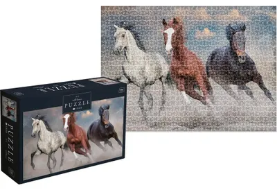 Immagine prodotto di INTERDRUK Puzzle Cavalli selvaggi 1: Tre cavalli selvaggi 1000 dlps