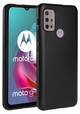 Zdjęcie produktu dla Silikonowe etui na telefon komórkowy Motorola Moto G30 / G20 / G10 Protective Cover Matt Black Backcover
