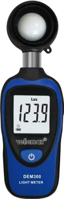 Produktbild von Velleman Luxmeter digital, Lichtmessgerät, Photometer, Belichtungsmesser, Beleuchtungsmessgerät,