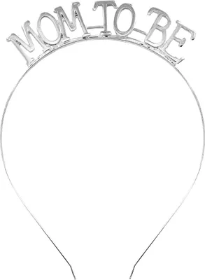 Produktbild von Oblique Unique Haarreifen Mom To Be Haarreif für Baby Shower Baby Party Mädchen Junge in silber Metall