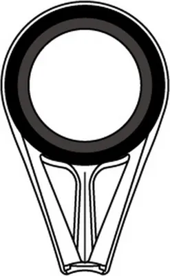 Produktbild von Fuji Tackle Cclsvog Rutenring Silber 40 Silber 40