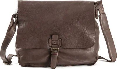 Produktbild von HAROLD'S Leder Schultertasche Submarine Messengerbag Brown dunkelbraun
