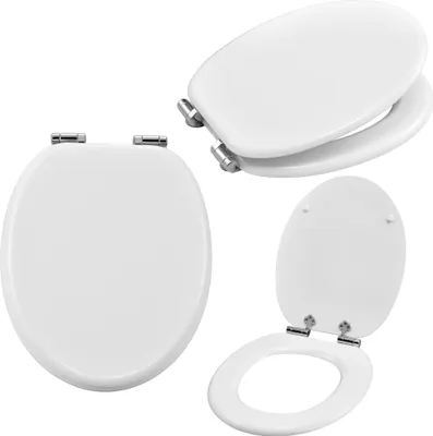 Zdjęcie produktu dla Deska sedesowa Deska sedesowa SOFT-CLOSE Opuszczana deska sedesowa Deska sedesowa White Uni