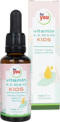 Immagine prodotto di per voi vitamina A, E, D3 e K2 liquido per bambini