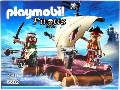 Produktbild von PLAYMOBIL Pirates Piratenfloß, Pirat, Pirate Raft, 4 Jahr(e), Mehrfarbig, Kunststoff