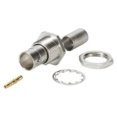 Produktbild von NEUTRIK® BNC HD-SDI Crimp-Einbaubuchse, Gewinde 1/2", grau