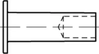 Image de Rivets Reyher DIN 7338 cuivre B 5 x 15 Cu 073387020050015 (100 pièces)