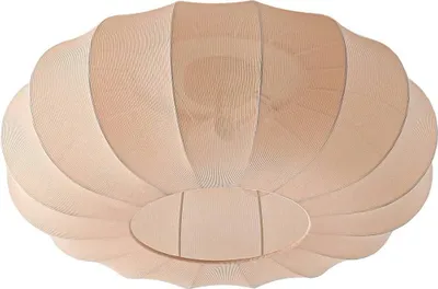 Produktbild von Lindby Deckenleuchte Helin, beige, Ø 60 cm, Textil, 3 x E27