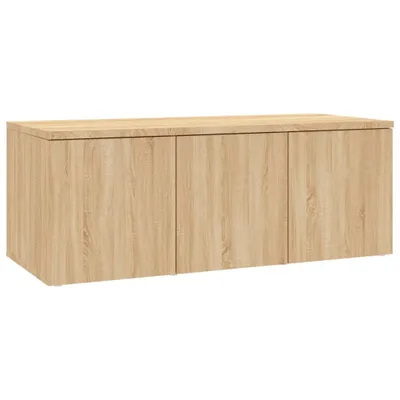 Produktbild von vidaXL TV-Schrank Sonoma-Eiche 80x34x30 cm Holzwerkstoff