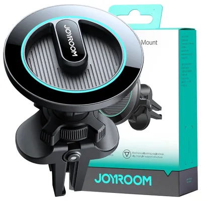 Zdjęcie produktu dla Joyroom samochodowy magnetyczny uchwyt do telefonu na kratke wentylacyjna nawiew czarny (JR-ZS366)