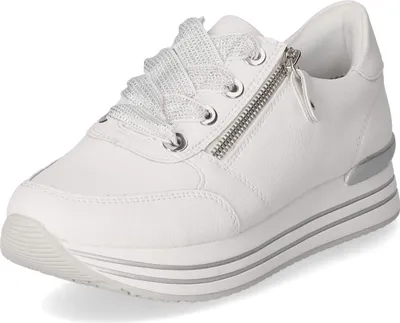Obrázok produktu pre Remonte Sneaker - White Smooth leather : Normal : 43 Veľkosť: 43 Šírka: Normálna