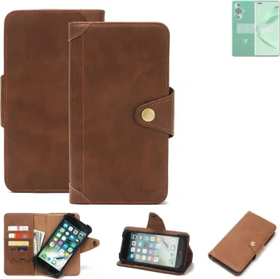 Produktbild von K-S-Trade Handyhülle kompatibel mit Huawei nova 11 Ultra Schutz Hülle Walletcase Bookstyle Tasche Case Handytasche Wallet Flipcase Cover PolyurethanBraun