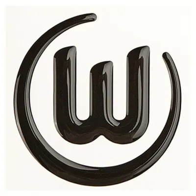 Produktbild von VfL Wolfsburg Autoaufkleber schwarz 3D-Logo