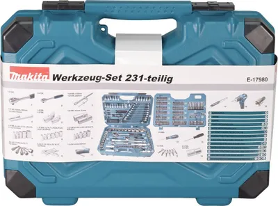 Immagine prodotto di Makita E-17980, blu, metallizzato, 231 Utensili