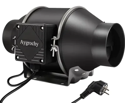 Produktbild von Lüfter, 363 m³/h Luftstrom, EC-Motor für , schwarz, 240V, EU