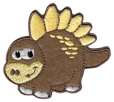 Obrázok produktu pre Stegosaurus dinosaurus - nášivka, nažehľovacia, nášivka, nášivky, nášivky, veľkosť: 6,9 x 6,3 cm