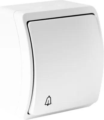 Obrázek produktu pro Tlačítko zvonku IP44 bílé 155-01 DV