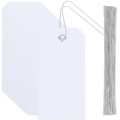 Produktbild von 100 wasserdichte, weiße Versandetiketten, 10,7 x 6,4 cm, für die Kennzeichnung