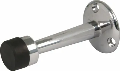 Produktbild von Türstopper Türpuffer Wandtürstopper in Chrom glänzend oder Brüniert aus Metall Chrom