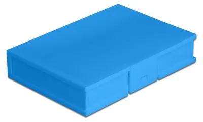 Produktbild von DELOCK Schutzbox für 3.5" HDD blau