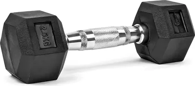 Produktbild von Kurzhantel 2,5 kg, Hexagon Hantel, oberfläche aus Gummi, Gymnastikhanteln für Krafttraining, Zuhause, Workout, Fitness