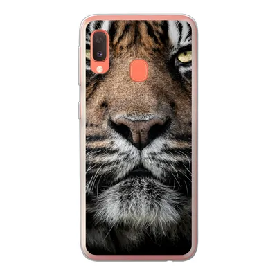 Produktbild von MuchoWow® Handyhülle Schutzhülle Hülle für Samsung Galaxy A20e Tiger - Nahaufnahme - Tier Silikon Softcase Handy Hülle - Abdeckung