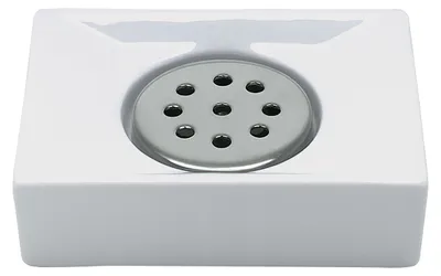 Produktbild von Spirella Seifenschale Seifenablage "Quadro" weiß, Porzellan