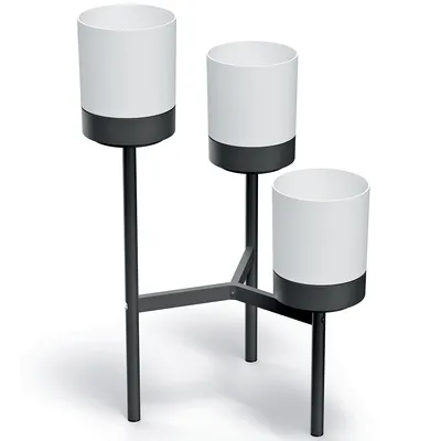 Image de nabbi Flowerpot IKD3L - blanc / noir