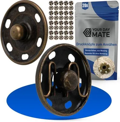 Produktbild von Bronzene Druckknöpfe Ø 13 mm für Kleidung