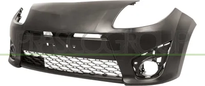 Produktbild von PRASCO Stoßstange Stoßfänger für RENAULT TWINGO II (CN0) Glatt Schwarz RN3071001