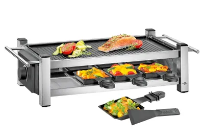Produktbild von KÜCHENPROFI Raclette Taste8 Grillplatte wendbar 8 Pfännchen