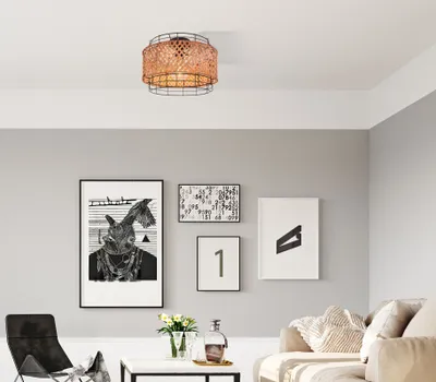 Produktbild von Globo Lighting|Deckenleuchte Metall schwarz, 1x E27