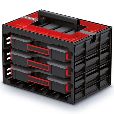 Zdjęcie produktu dla Szafka narzędziowa z 3 organizerami TAGER Kistenberg KTC40306B