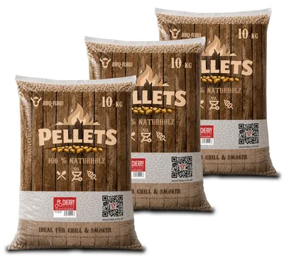 Produktbild von BBQ-Toro Cherry Pellets aus 100% Kirschbaumholz 30 kg, Kirschpellets für Grill, Smoker, Grillpellets
