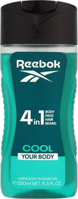Image de Reebok 4-in-1 Gel douche pour hommes Cool Your Body, 250 ml