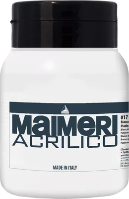 Zdjęcie produktu dla Maimeri Acrilico Farba akrylowa Platinum White 017 500 ml 1 szt.