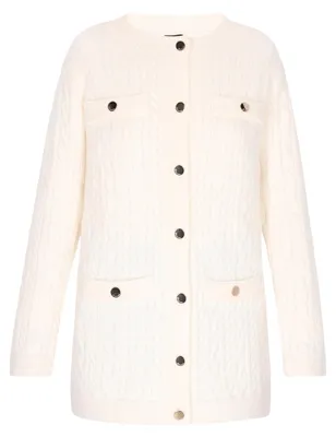 Produktbild von PATTEN Damen Cardigan - Weiss PATTEN Damen Cardigan - Weiss, M/L
