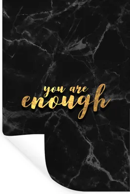 Produktbild von MuchoWow® Wandtattoo Wandsticker Wandaufkleber Zitate - Sprichwörter - Gold - Marmor 80x120 cm Selbstklebend und Repositionierbar - Repositionierbar - Wasser abweisend
