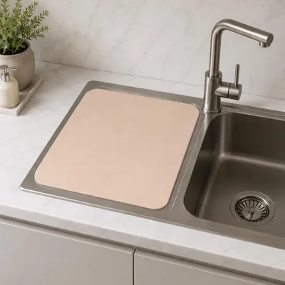 Produktbild von Geschirr Abtropfmatte, in beige 40x40 cm