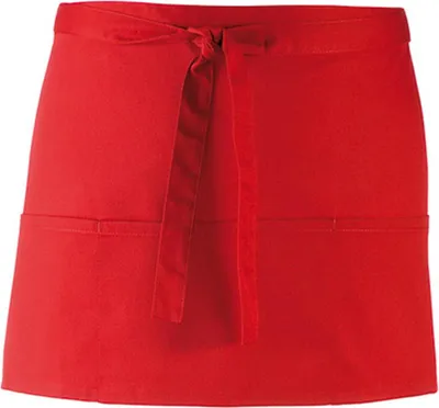 Produktbild von Premier Workwear PR155 | Taschenschürze ŽColoursŽ - 60 x 33 cm - Hauswäsche: bis 60 ° - Farbe: Red (ca. Pantone 200) - Größe: 60 x 33 cm