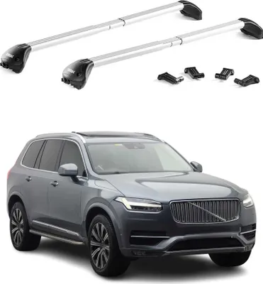 Produktbild von Dachträger Grundträger für Volvo XC90 2015-2025 Aluminium Silber 2 tlg ABE