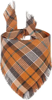 Produktbild von 1 Stück Hundehalstücher, waschbarer Lätzchenschal, Thanksgiving-Hundehalstuch, verstellbares Herbst-Hundehalstuch, Hundehalstuch, dreieckige Hundeschals für kleine, mittelgroße und große Mädchen oder Jungen, Hunde und Katzen