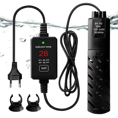 Productafbeelding van Verwarmingselement voor aquarium 50 W, digitale temperatuurregeling