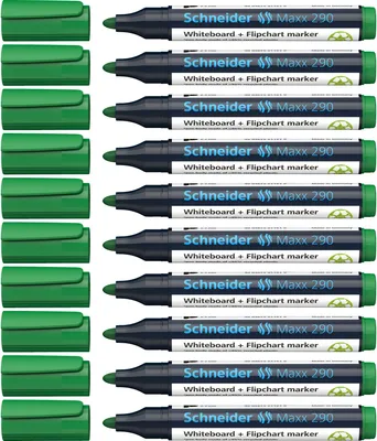 Immagine prodotto di Schneider -felt -tip Maxx 290 Whiteboard 2-3mm GN | 1 pezzo | 10 pezzi