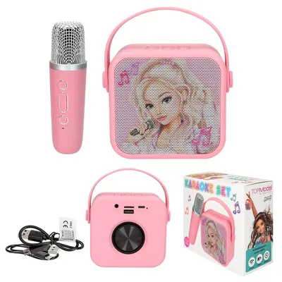Produktbild von TOPModel Karaoke-Set mit Mikrofon, Pink, 4 Stimm-Veränderungen, Bluetooth