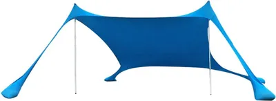 Zdjęcie produktu dla Namiot przeciwsłoneczny 210 x 150 x 170 cm – żagiel przeciwsłoneczny z ochroną przed promieniowaniem UV oraz workiem z piaskiem i kotwicą