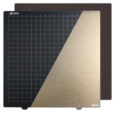 Obrázek produktu pro platforma pro 3D tiskárnu 430x430mm 2stranný PEI + hladký povrch z uhlíkových vláken Flexibilní platforma pružinová ocelová magnetická základna pro Neptune 3/4Max, Kobra Max/2Max