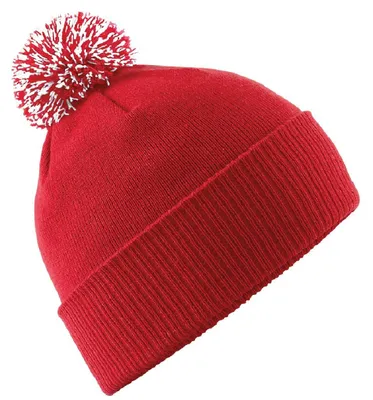 Produktbild von Beechfield - Mütze für Herren/Damen Uni FK248 (Einheitsgröße) (Rot/Weiß)