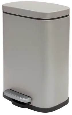 Obrázok produktu pre Spirella Akira, 5 L, Obdĺžnikový, Oceľ, Taupe, Pedál, 214 mm